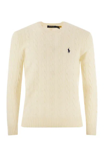 POLO RALPH LAUREN POLO RALPH LAUREN WOOL AND CASHMERE CABLE-KNIT SWEATER