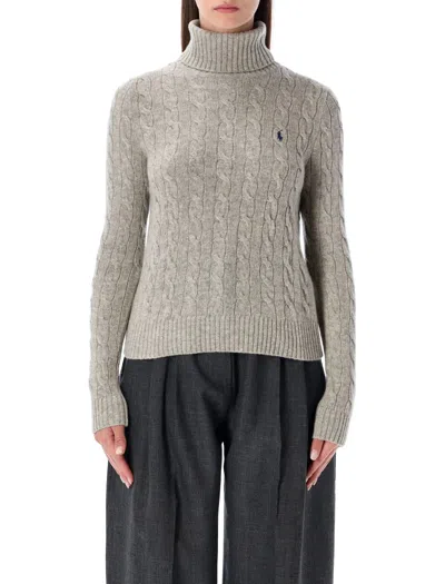 POLO RALPH LAUREN POLO RALPH LAUREN WOOL AND CASHMERE CABLE-KNIT TURTLENECK