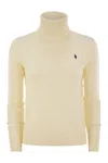 Polo Ralph Lauren Wool And Cashmere Cable-knit Turtleneck Sweater