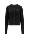 Polo Ralph Lauren Wool And Cashmere Cardigan In Black