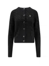 Polo Ralph Lauren Wool And Cashmere Cardigan In Black