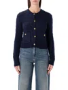 Polo Ralph Lauren Cable-knit Wool And Cashmere-blend Cardigan In Blue