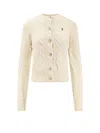 Polo Ralph Lauren Wool And Cashmere Cardigan In Neutral