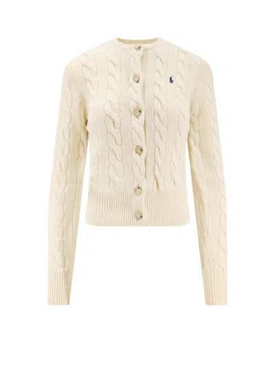 Polo Ralph Lauren Wool And Cashmere Cardigan In Neutral