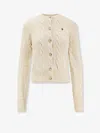 Polo Ralph Lauren Wool And Cashmere Cardigan In Neutral
