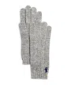 Polo Ralph Lauren Wool & Cashmere Classic Gloves In Soft Gray