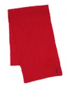 Polo Ralph Lauren Wool & Cashmere Classic Scarf In Red
