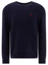 Polo Ralph Lauren Iconica Maglia A Trecce Lana E Cashmere. Regular-fit. Girocollo. Sweater In Blue