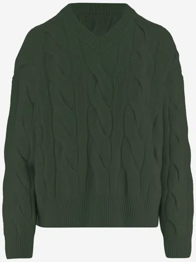 Polo Ralph Lauren Wool And Cashmere Knit In Green