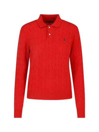 Polo Ralph Lauren Wool And Cashmere Polo In Red