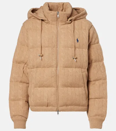 POLO RALPH LAUREN WOOL AND CASHMERE PUFFER JACKET