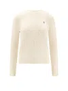 Polo Ralph Lauren Wool And Cashmere Sweater In Neutral