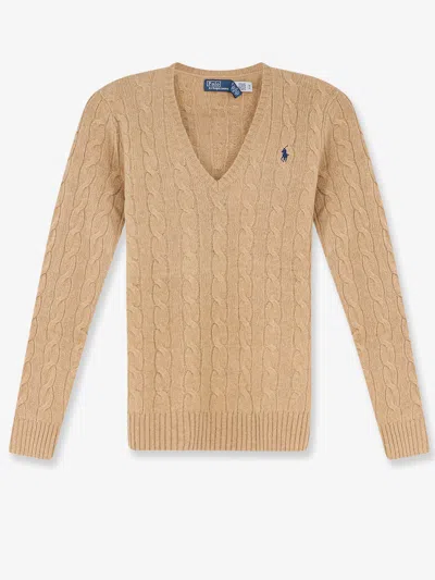 Polo Ralph Lauren Wool And Cashmere Sweater In Beige