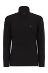 Polo Ralph Lauren Wool And Cashmere Cable Knit Jumper In Black