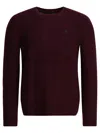 Polo Ralph Lauren Wool And Cashmere Cable Knit Sweater In Burgundy
