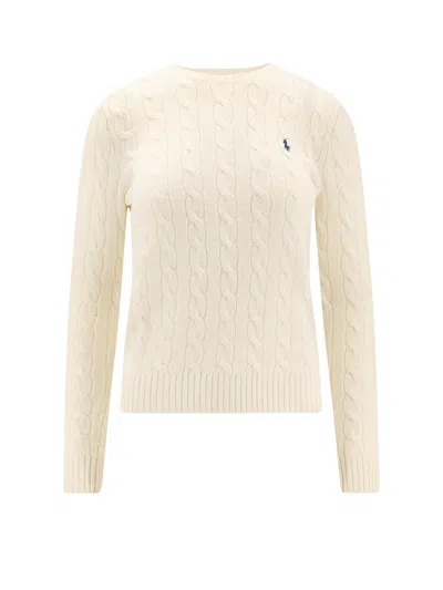 Polo Ralph Lauren Wool And Cashmere Sweater In White