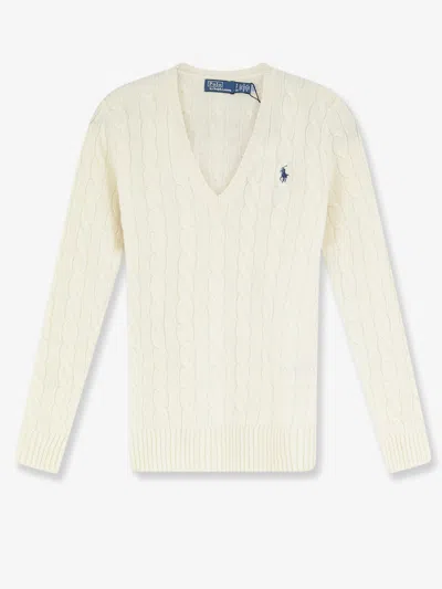 Polo Ralph Lauren Wool And Cashmere Sweater In White