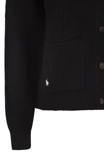 POLO RALPH LAUREN POLO RALPH LAUREN WOOL AND CASHMERE V-NECK CARDIGAN
