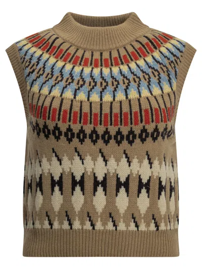 Polo Ralph Lauren Wool And Cashmere Vest In Multi