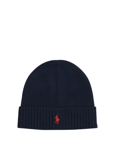 Polo Ralph Lauren Wool Beanie In Brown
