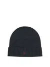 Polo Ralph Lauren Wool Beanie Hats Grey In Gray