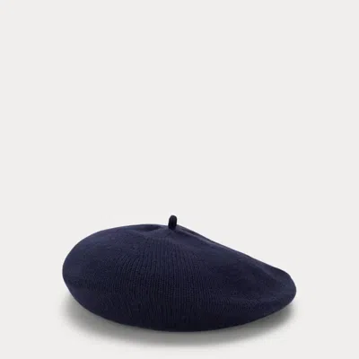 Polo Ralph Lauren Kids' Wool Beret In Rl Navy
