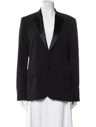 Pre-owned Polo Ralph Lauren Wool Blazer In Black