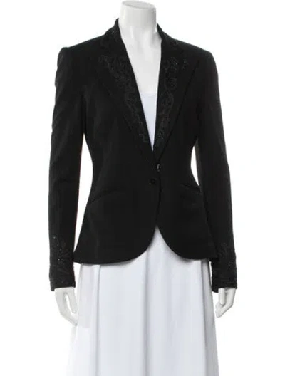 Pre-owned Polo Ralph Lauren Wool Blazer In Black