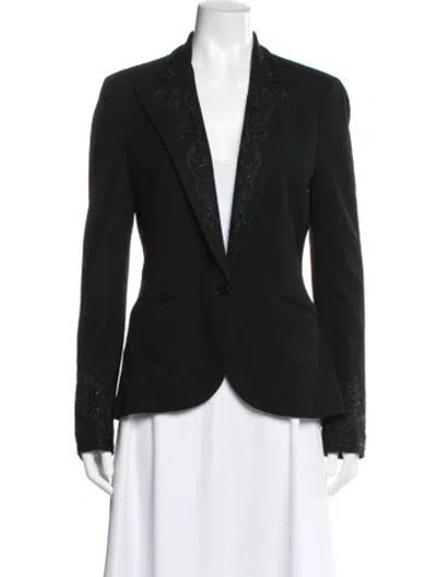 Pre-owned Polo Ralph Lauren Wool Blazer In Black