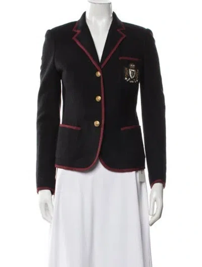 Pre-owned Polo Ralph Lauren Wool Blazer In Black