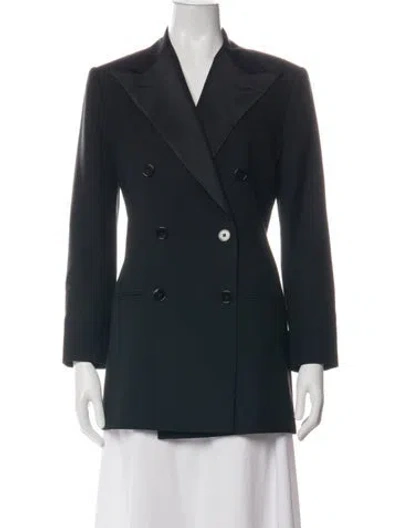 Pre-owned Polo Ralph Lauren Wool Blazer In Black