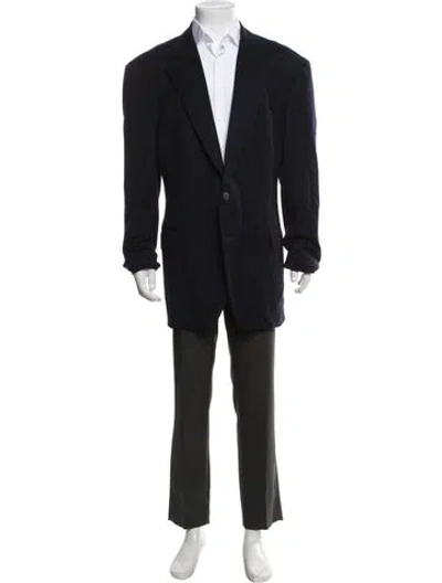 Pre-owned Polo Ralph Lauren Wool Blazer In Black