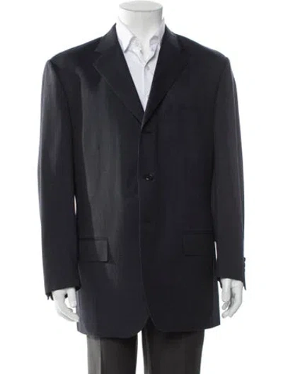 Pre-owned Polo Ralph Lauren Wool Blazer In Blue