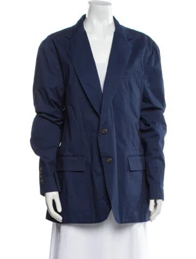Pre-owned Polo Ralph Lauren Wool Blazer In Blue