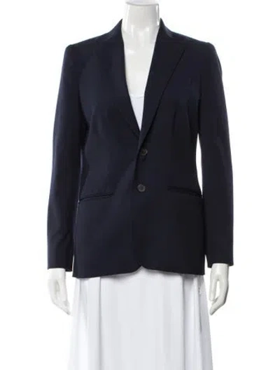 Pre-owned Polo Ralph Lauren Wool Blazer In Blue