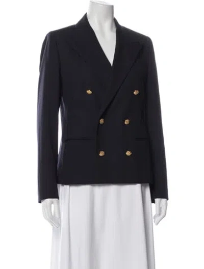 Pre-owned Polo Ralph Lauren Wool Blazer In Blue