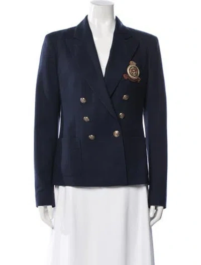 Pre-owned Polo Ralph Lauren Wool Blazer In Blue