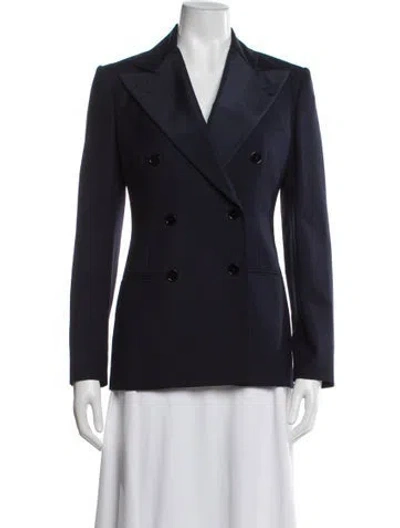 Pre-owned Polo Ralph Lauren Wool Blazer In Blue