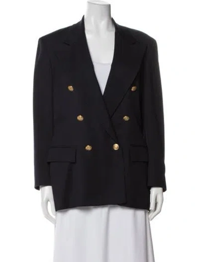 Pre-owned Polo Ralph Lauren Wool Blazer In Blue