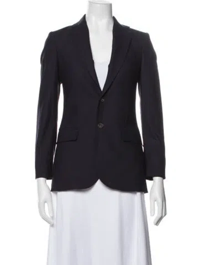 Pre-owned Polo Ralph Lauren Wool Blazer In Blue