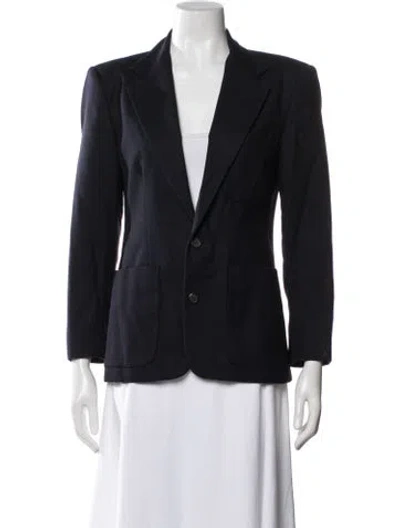 Pre-owned Polo Ralph Lauren Wool Blazer In Blue