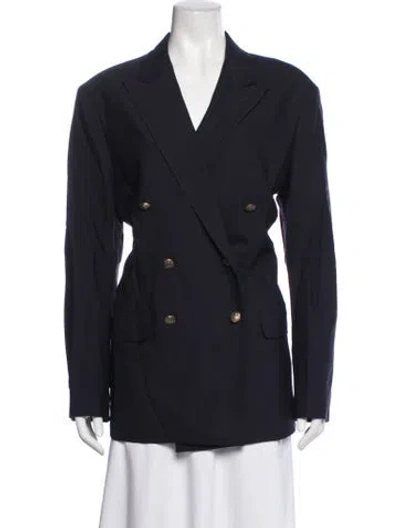 Pre-owned Polo Ralph Lauren Wool Blazer In Blue