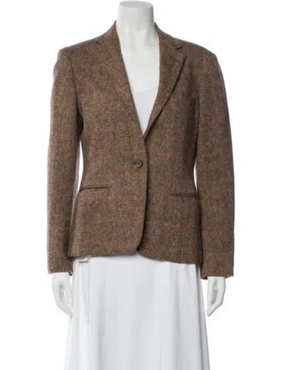 Pre-owned Polo Ralph Lauren Wool Blazer In Brown