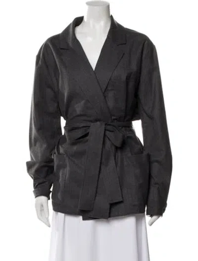 Pre-owned Polo Ralph Lauren Wool Blazer In Gray