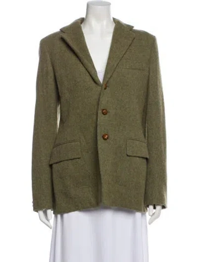 Pre-owned Polo Ralph Lauren Wool Blazer In Green