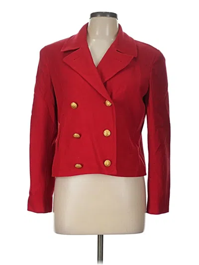 Pre-owned Polo Ralph Lauren Wool Blazer Jacket In Red