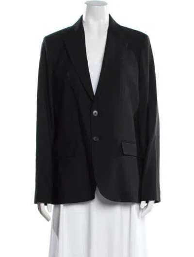Pre-owned Polo Ralph Lauren Wool Blazer W/ Tags In Blue