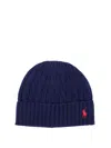 Polo Ralph Lauren Wool Blend Cable Knit Beanie Hat In Blue