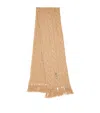 Polo Ralph Lauren Wool-blend Cable-knit Scarf In Neutral
