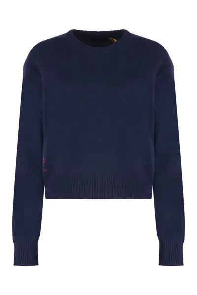 Polo Ralph Lauren Wool-blend Crew-neck Sweater In Black